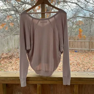 Free People We The Free Santa Clara Thermal Top Tan Size XS thumbnail 4