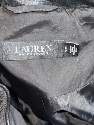 Lauren Ralph Lauren Black Quilted Coat with‎ Cream Faux-Sherpa Collar thumbnail 9