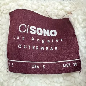 Ci Sono Black Quilted Sherpa Lined Jacket Coat Women’s Small thumbnail 5