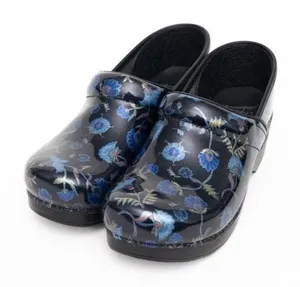 Dansko. Blue Garden Patent Clog.‎ thumbnail 1