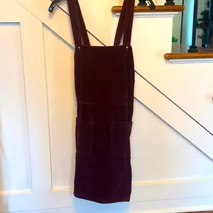 American Eagle Retro Corduroy Overalls Dress thumbnail 4