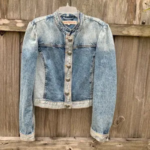 Free People Aubrey Jean Jacket thumbnail 12