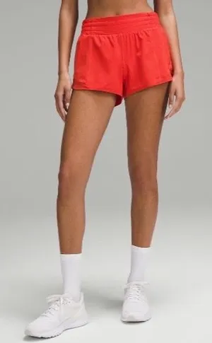 Lululemon Hotty Hot High-Rise Lined Short 2.5 in Hot Heat thumbnail 1
