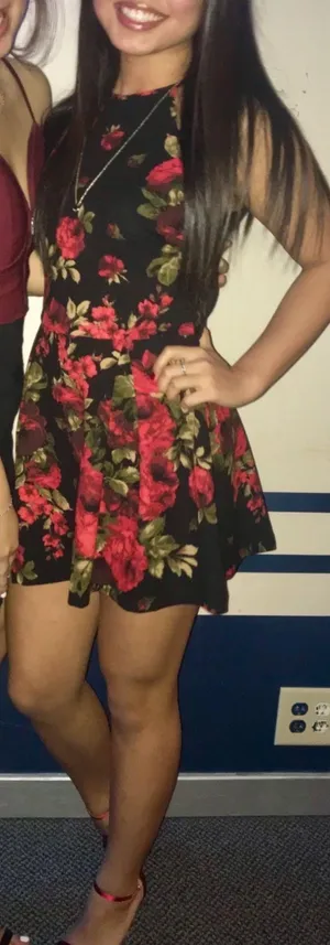 Rose Skater Romper thumbnail 1