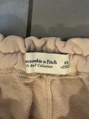 Abercrombie and Fitch Soft A&F Cloud Joggers in Beige thumbnail 3
