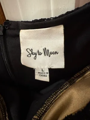 Sky to Moon Black Lace Dress thumbnail 3