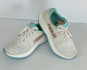Hoka Rincon 4 White and Teal Women's Running Shoes thumbnail 1
