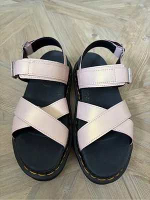 Dr Martens Voss II Sandal Powder Pink Size 10 Iridescent Leather Summer Goth thumbnail 2