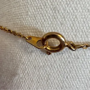 Vintage Gold Tone Faux Ruby Rhinestone Necklace Womens Costume Jewelry thumbnail 8