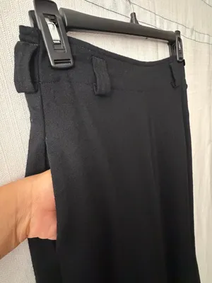Calvin Klein women’s Size 4 Black Wool A-Line Skirt Side Buttons/Pocket(A582) thumbnail 16