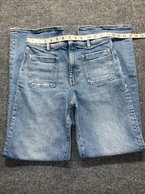 Madewell Light Blue Wide-Leg Jeans thumbnail 7