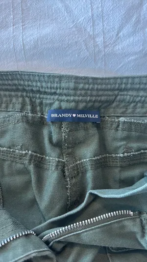 Brandy Melville Green Cargo Pants thumbnail 4