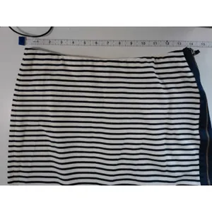 Madewell Navy White Striped Mini Skirt French Girl Coastal Preppy‎ Size Small thumbnail 7