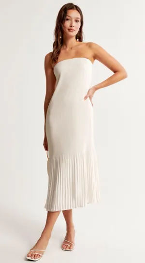 Abercrombie Pleated Midi Dress thumbnail 1