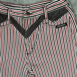 VTG Rough Rider Red Black Pin Striped Jeans Women‎ Sz 9/10 Western Cowgirl 90s thumbnail 2