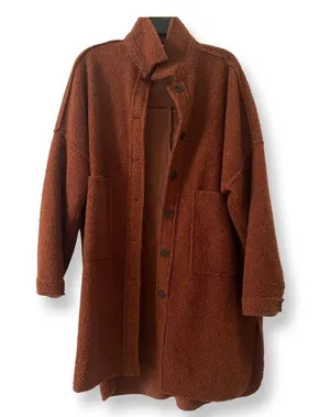 A.Peach Fuzzy Coat thumbnail 1