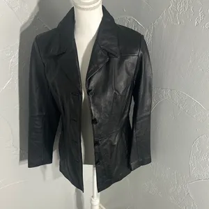 Wilsons Leather ,Genuine Leather Jacket XS – Classic Black, Excellent Condition thumbnail 8