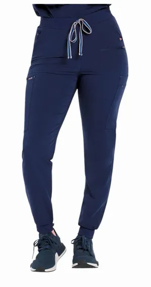 Dolan Scrub Jogger Pants Navy Drawstring Cargo Pocket Medical Uniform Women’s SM thumbnail 1