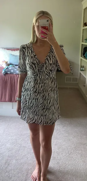 Showpo Zebra Mini Dress thumbnail 1