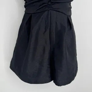 Free People Skylie‎ Saylor Romper Size 4 Black Velvet V Neck Sleeveless Playsuit thumbnail 4