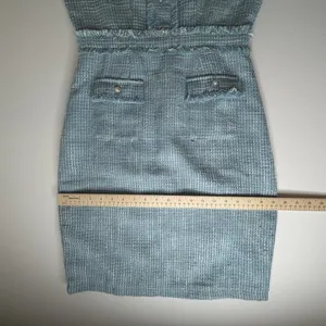 Ivy City Co‎ Claudia Dress Small Blue Tweed Old Money Classic Preppy Coquette thumbnail 13