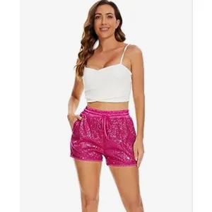 NEW Sequins Rave High Waist Casual Hot Pants Shorts S thumbnail 5