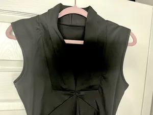 Women’s Sleeveless Black Sheath Dress thumbnail 4