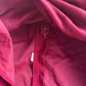Vintage ruffle corduroy red dress size XS/S thumbnail 4
