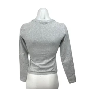 Aritzia TNA Women's Gray Crewneck Long Sleeve Casual Tee T-shirt Top Size S thumbnail 2