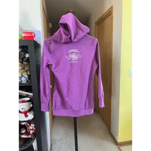 Women's Harley-Davidson Purple White Logo Hoodie XS thumbnail 3