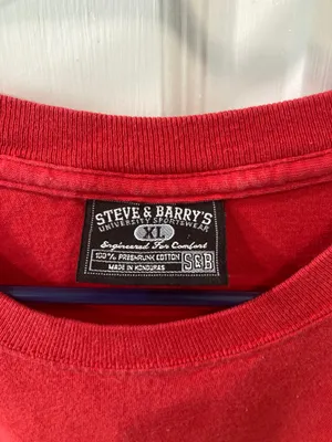 Ohio State Buckeyes 90s Style Steve & Barry’s OSU Classic College Red T-Shirt thumbnail 5
