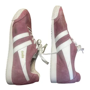 Gola Harrier Suede Sneakers Pink White Retro Trainers Women’s US 8 EU 39 thumbnail 4