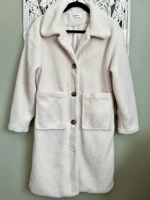 Angashion Cream Teddy Coat thumbnail 1