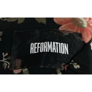 Reformation Eloise Floral Mini Dress Size 4 S Long Sleeve Romantic Ruffle V Neck thumbnail 5