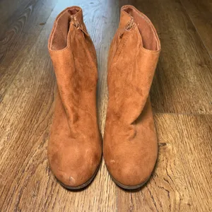 Old Navy Womens Roasted Chestnut Brown Block‎ Heel Ankle Booties Size 9 READ thumbnail 6