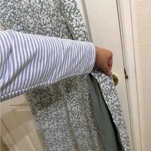 Abercrombie & Fitch Sage Green Floral Maxi Dress Summer Spring thumbnail 5