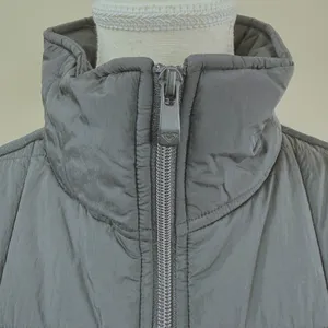 Roxy Womens Black Quilted Grid Puffer Jacket Funnel Neck Full Zip Sporty Sz S thumbnail 9