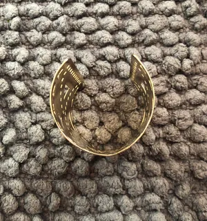 Gold Arm Wrist Bracelet Cuff Jewelry Accessory thumbnail 4