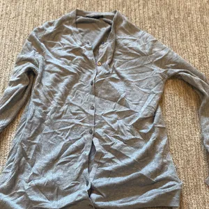 Zara knit long sleeve button up top Gray Size M thumbnail 2