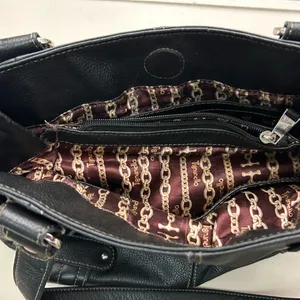 Purse Elegant Black Leather Handbag-B is for BEAUTY! Like new TIGNANELLO-quality thumbnail 2