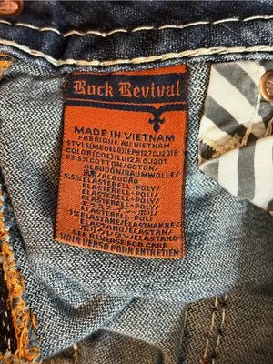 Rock Revival Luisa low rise straight med wash faded Embellished denim jeans 27 thumbnail 12