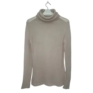 VKOO Cashmere Sheer Turtleneck Sweater 90s Minimalist M thumbnail 2