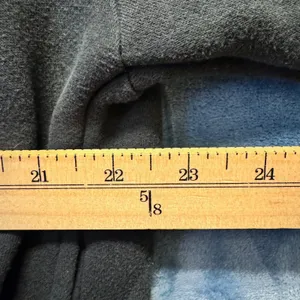 1926 | Wild Fable Striped‎ Fleece Full Zip Track Jacket Black Womens M thumbnail 3