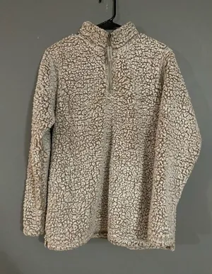 J. America Quarter Zip Pullover Sherpa Size Large thumbnail 1