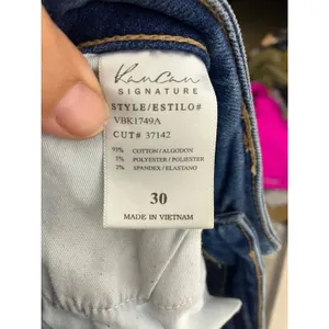 KanCan Kurvy Mid-Rise Ankle Skinny Jeans Womens 30 Blue Frayed Hem Distressed thumbnail 6