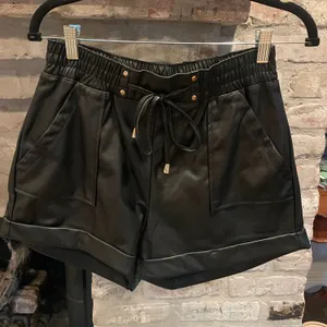 Black Leather Shorts thumbnail 1