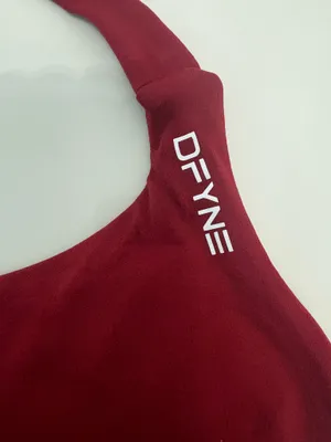 DFYNE set red medium  shorts and top new without tags thumbnail 3