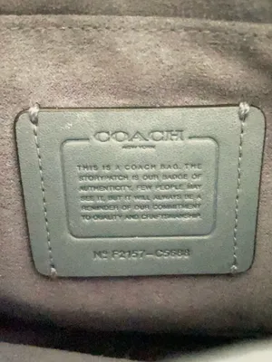 Coach Kleo Crossbody Shoulder Purse Bag 23 #C5688 in Blue Leather Suede thumbnail 3