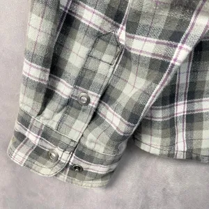 Carhartt Campton Womens Flannel Hooded Shirt XXL Plaid Snap Front Cabin Outdoor thumbnail 8