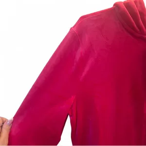 Juicy‎ Couture Velour Zip Hoodie Pink Rhinestone Logo NWT Size M thumbnail 5